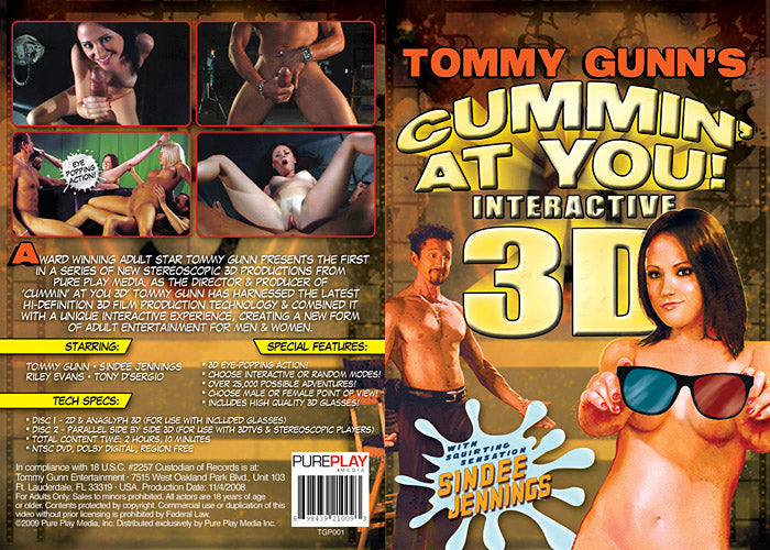 Cummin' At You Interactive 3D (2 Disc Set) - Tommy Gunn